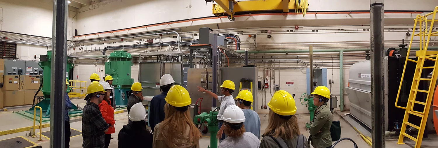 photo of our team visiting the EL Smith Water Treatment plant in Edmonton