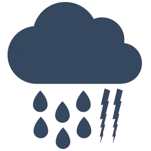icon of a storm cloud